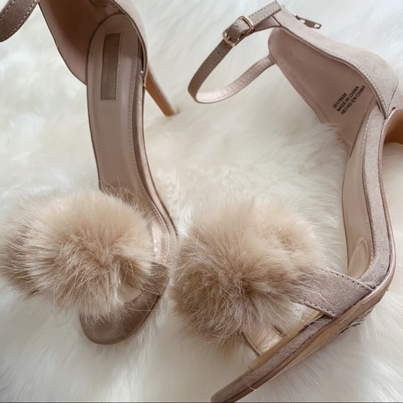 Forever 21 Fuzzy Camel Stappy Sandals - Picture 2 of 4